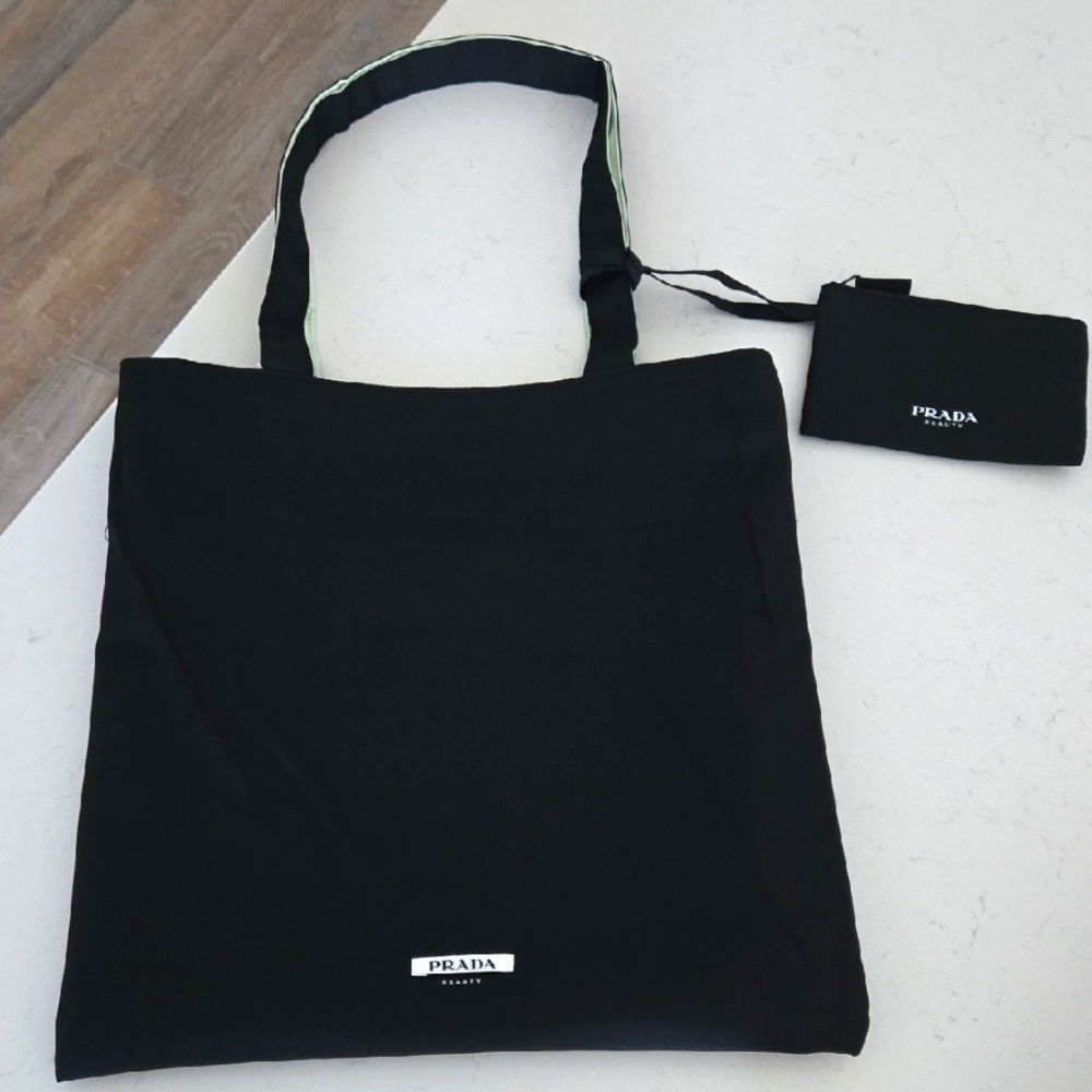 Brand New PRADA TOTE & POUCH New never used Prada beauty tote bag & Zipper Pouch